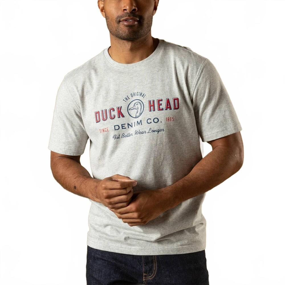NEW DUCK HEAD denim co t-shirt in varsity grey
